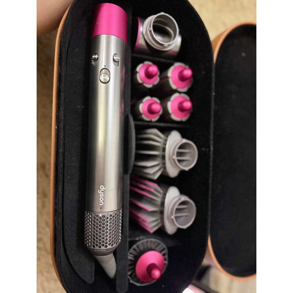 Dyson Airwrap Complete Multi-Styler Nickel Fuchsia Hair Styler with Case